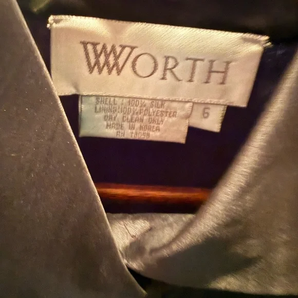 Vintage WORTH 100% Silk Black Button-Up Blouse - Picture 2 of 10